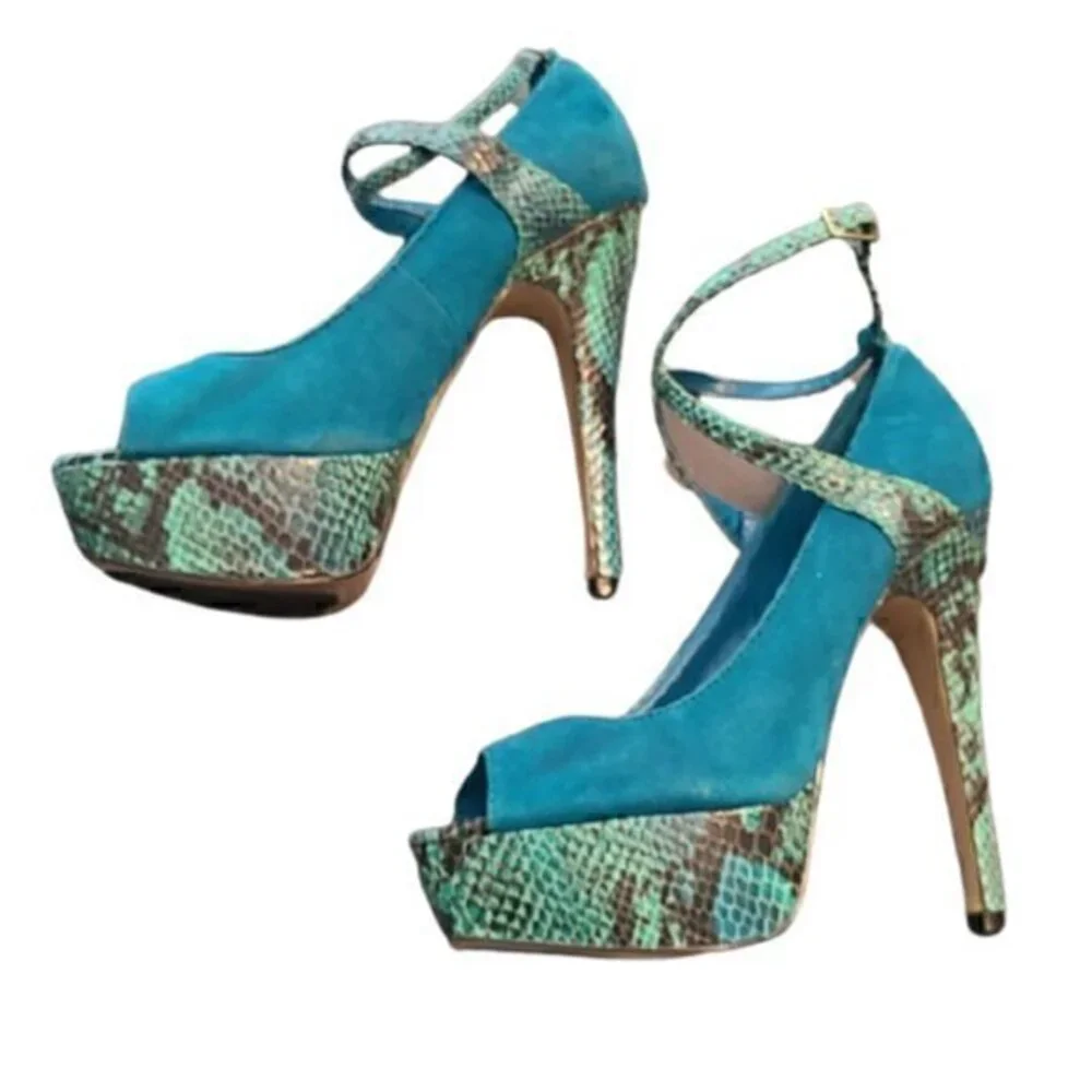 [Bakers] Harlee Open Toe Platform Heels- Size 7.5M